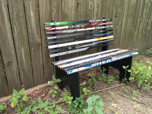 hockey stick bench plans