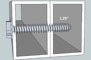 screws for composite hockey sticks
