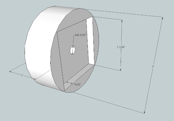 routed hockey puck