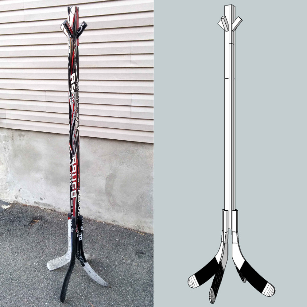 Coat Rack  Hockey Stick Builds