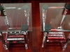 EHockey Stick End Tables Top View -  Red