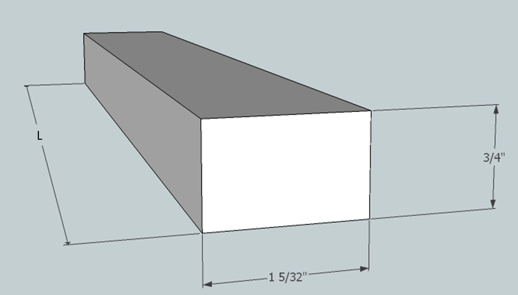 Hockey stick cross-section dimensions