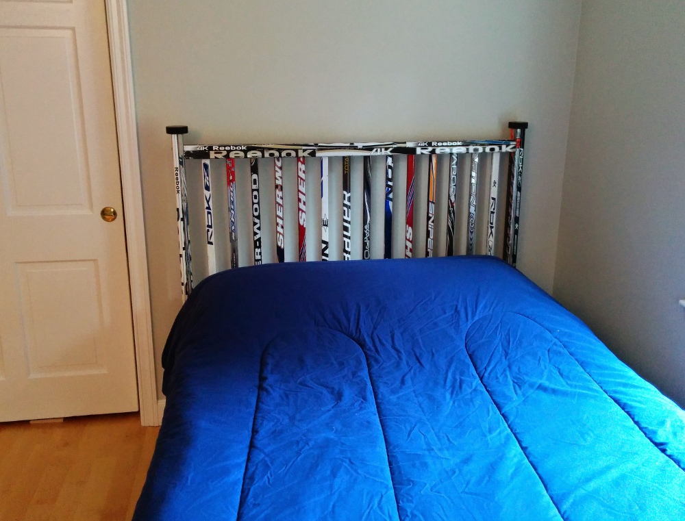Hockey Stick Headboard