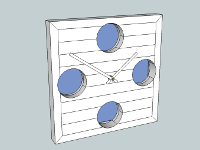 Puck & Stick Clock 3D model
